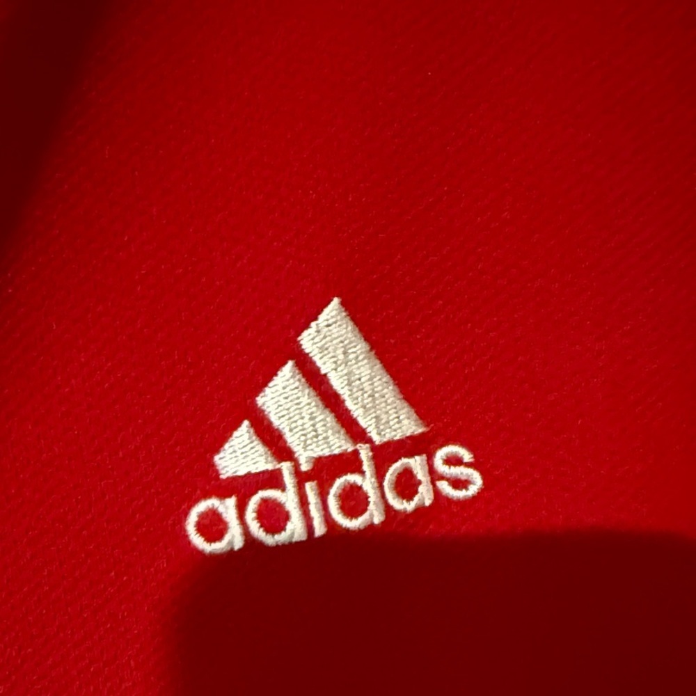 Adidas NC State Wolfpack 3-Stripe Red Men's Polo Shirt - Picture 4 of 7